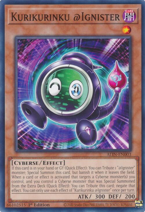 Kurikurinku @Ignister [ALIN-EN003] Common Yu-Gi-Oh!