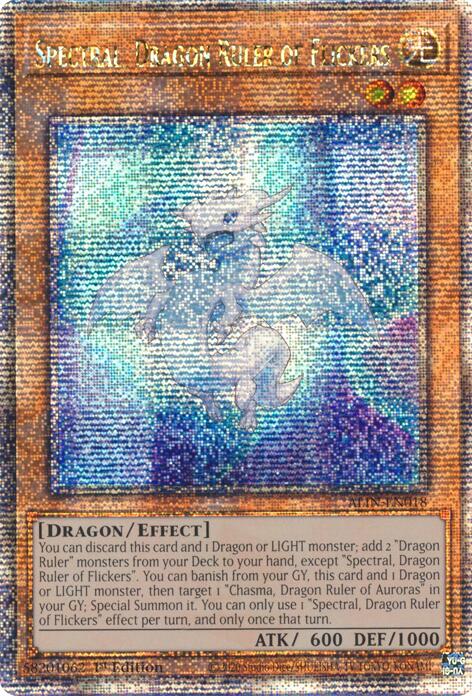 Spectral, Dragon Ruler of Flickers [ALIN-EN018] Quarter Century Secret Rare Yu-Gi-Oh!