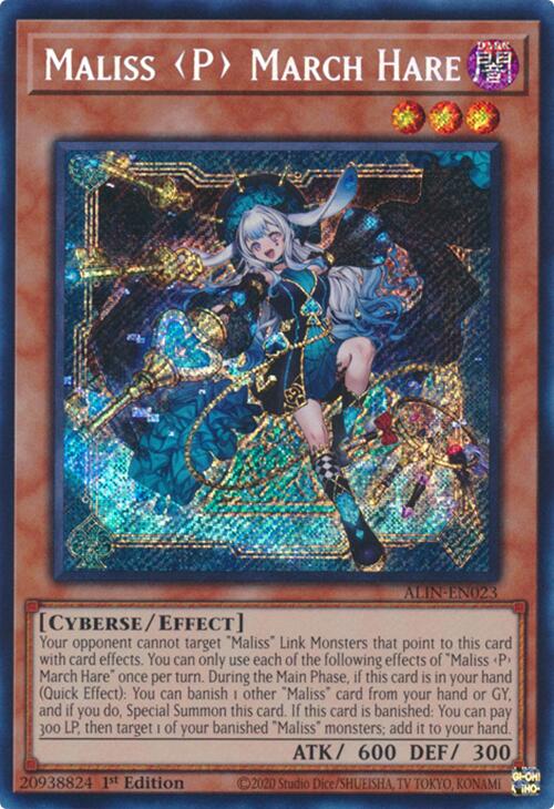 Maliss P March Hare [ALIN-EN023] Secret Rare Yu-Gi-Oh!