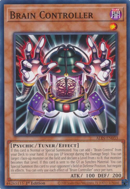 Brain Controller [ALIN-EN033] Common Yu-Gi-Oh!