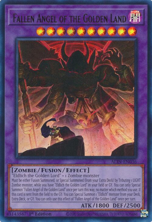 Fallen Angel of the Golden Land [ALIN-EN036] Ultra Rare Yu-Gi-Oh!