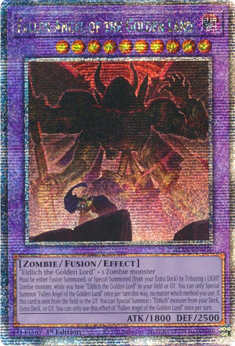 Fallen Angel of the Golden Land [ALIN-EN036] Quarter Century Secret Rare Yu-Gi-Oh!