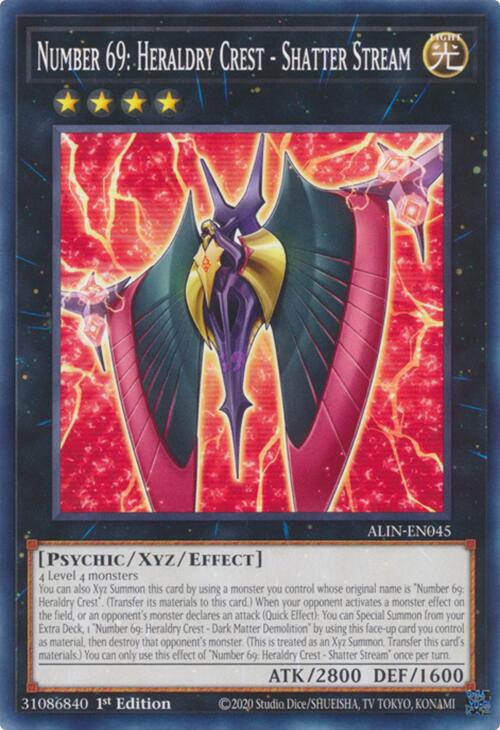 Number 69: Heraldry Crest - Shatter Stream [ALIN-EN045] Common Yu-Gi-Oh!