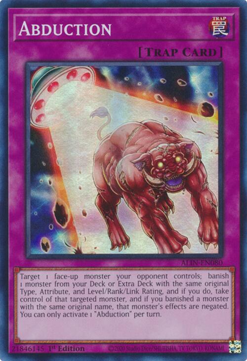 Abduction [ALIN-EN080] Super Rare Yu-Gi-Oh!
