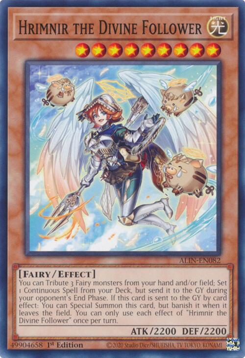 Hrimnir the Divine Follower [ALIN-EN082] Common Yu-Gi-Oh!