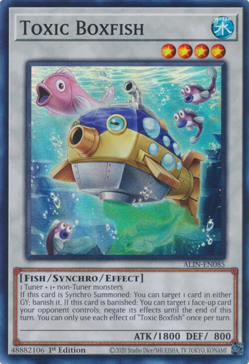 Toxic Boxfish [ALIN-EN085] Super Rare Yu-Gi-Oh!