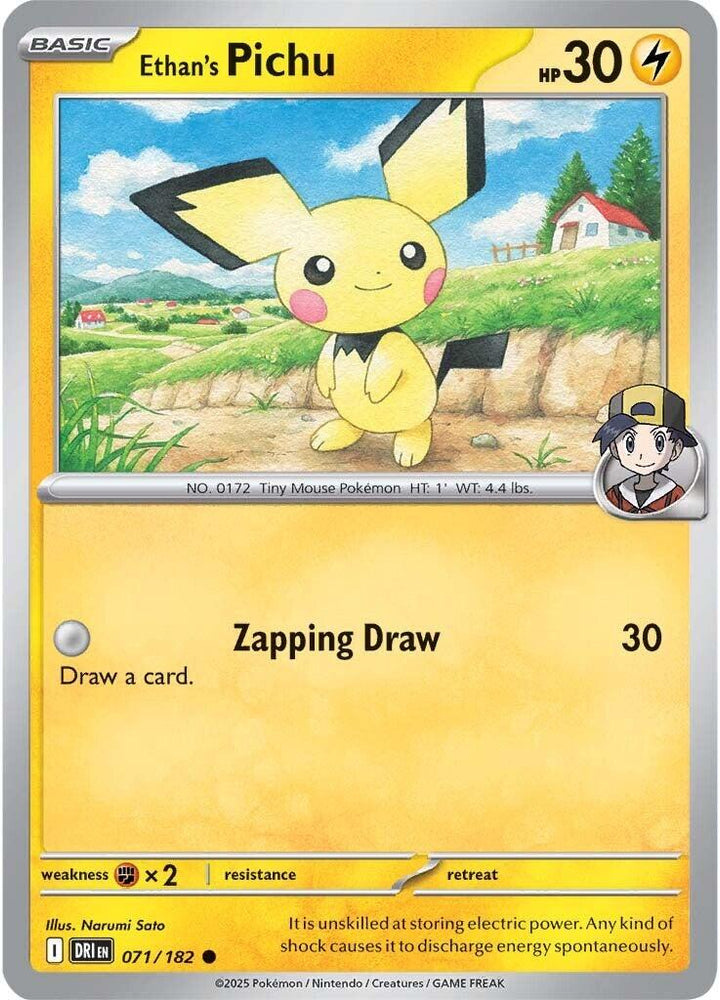 Ethan's Pichu (071/182) [Scarlet & Violet: Destined Rivals] Pokémon