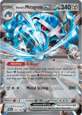 Steven's Metagross ex (145/182) [Scarlet & Violet: Destined Rivals] Pokémon