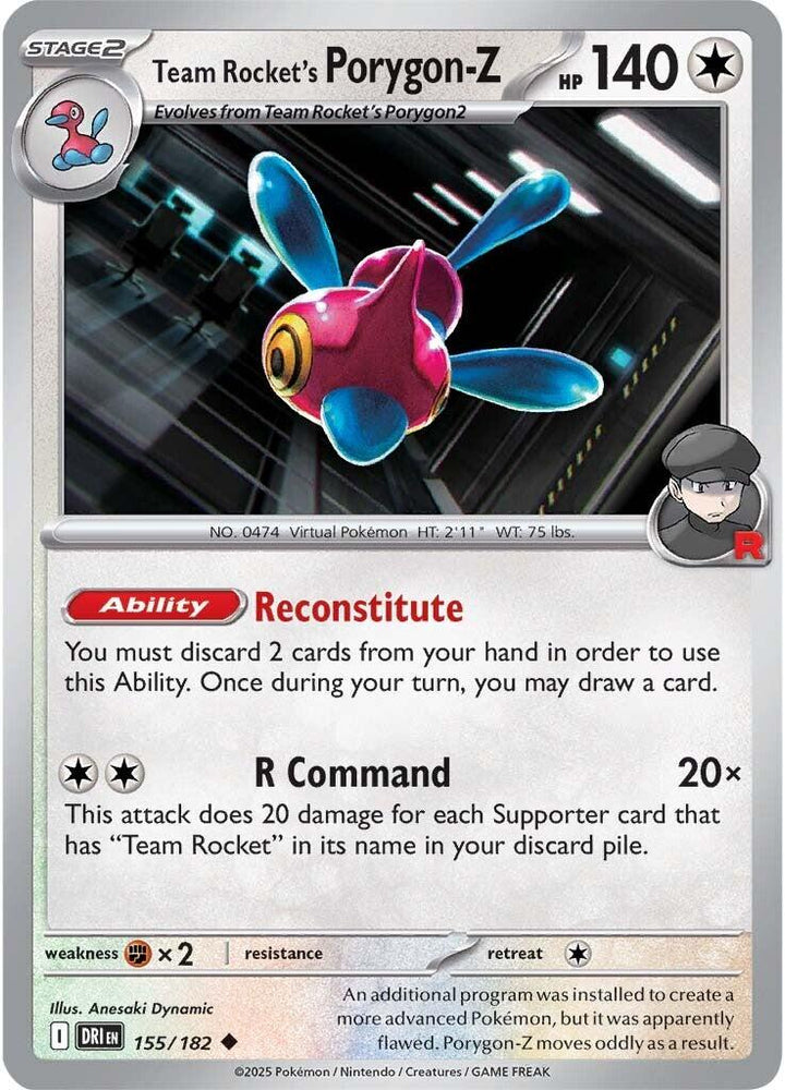 Team Rocket's Porygon-Z (155/182) [Scarlet & Violet: Destined Rivals] Pokémon