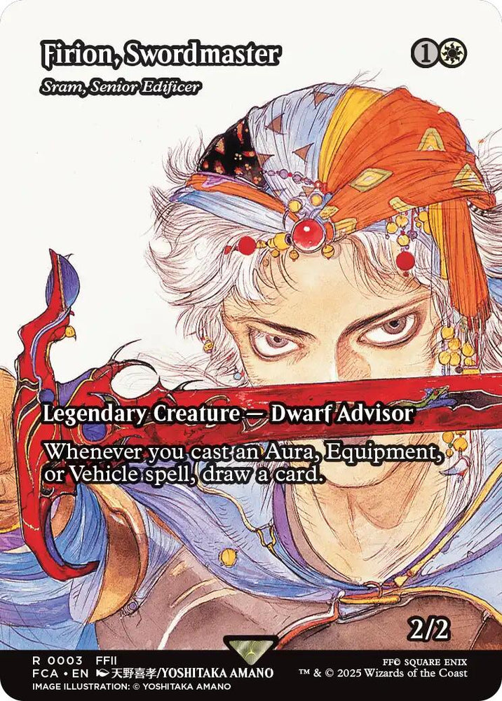 Firion, Swordmaster - Sram, Senior Edificer (Showcase) [FINAL FANTASY : Through the Ages] Magic: The Gathering
