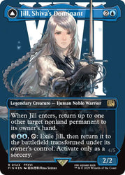 Jill, Shiva's Dominant // Shiva, Warden of Ice (Borderless) (Surge Foil) [FINAL FANTASY] Magic: The Gathering