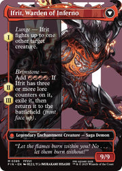 Clive, Ifrit's Dominant // Ifrit, Warden of Inferno (Borderless) (0385) [FINAL FANTASY] Magic: The Gathering