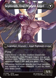 Sephiroth, Fabled SOLDIER // Sephiroth, One-Winged Angel (Borderless) (0382) [FINAL FANTASY] Magic: The Gathering