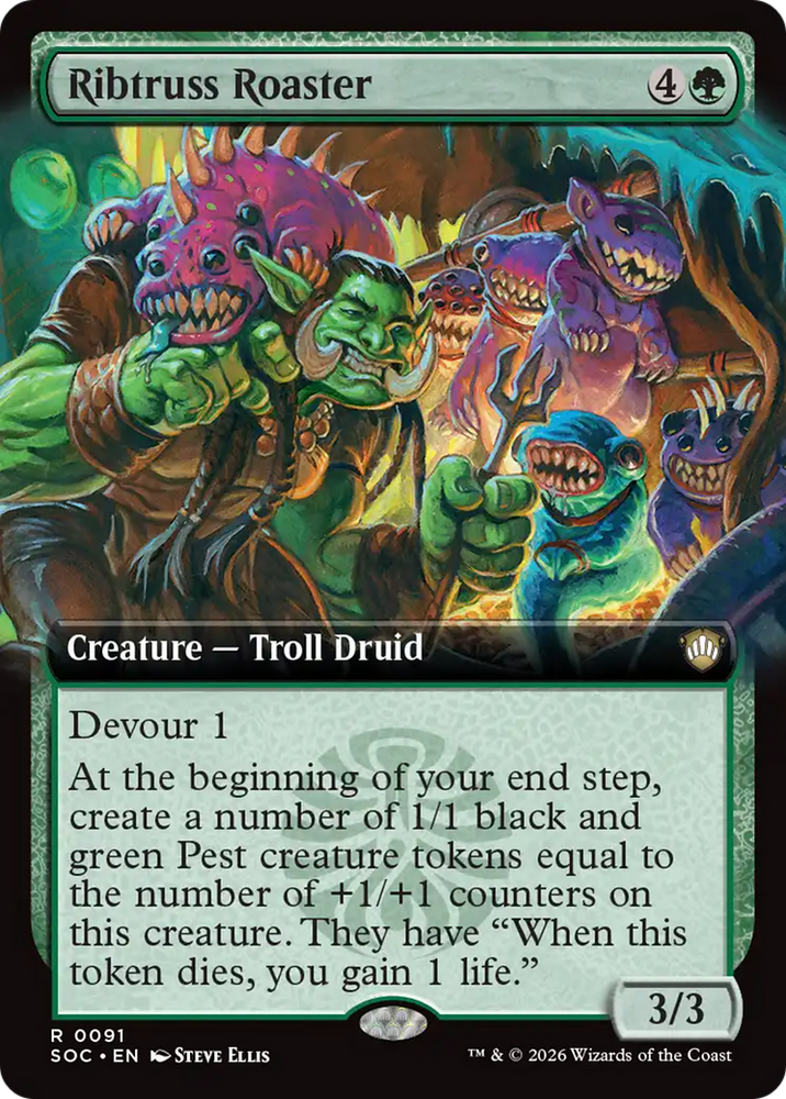 Ribtruss Roaster (Extended Art) [Secrets of Strixhaven Commander] Magic: The Gathering