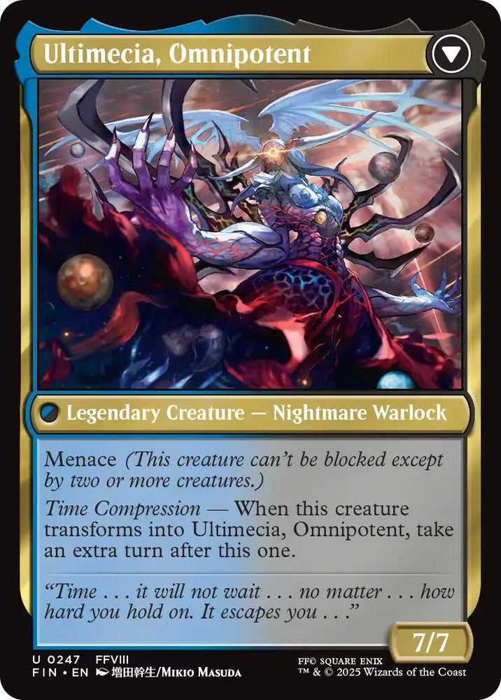 Ultimecia, Time Sorceress // Ultimecia, Omnipotent [FINAL FANTASY] Magic: The Gathering
