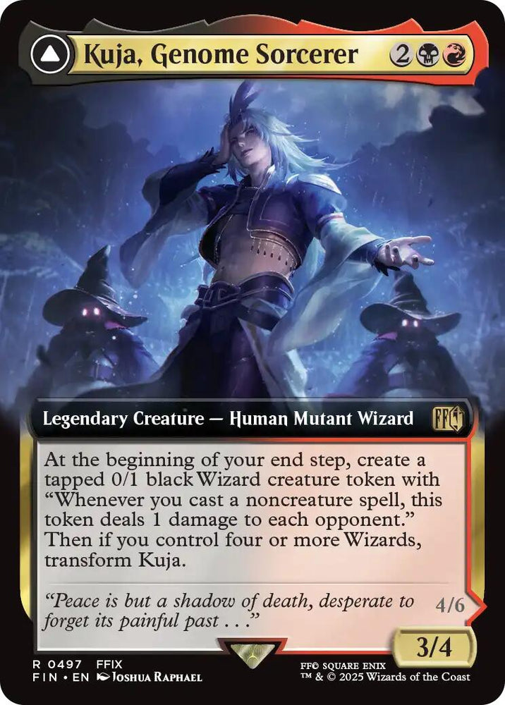 Kuja, Genome Sorcerer // Trance Kuja, Fate Defied (Extended Art) [FINAL FANTASY] Magic: The Gathering