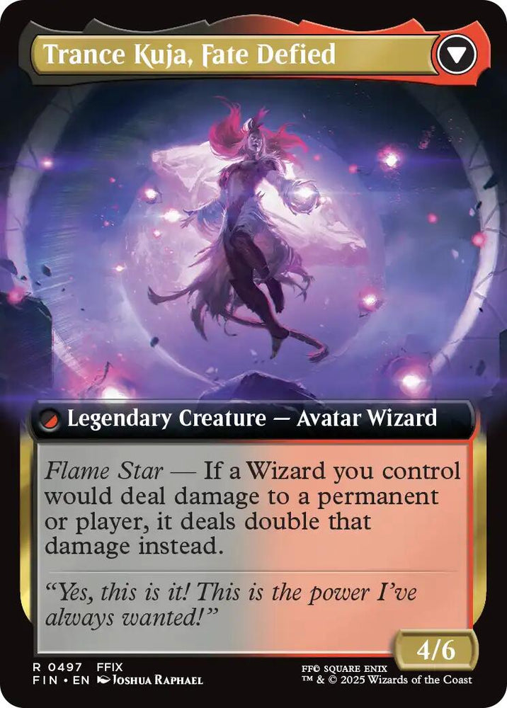 Kuja, Genome Sorcerer // Trance Kuja, Fate Defied (Extended Art) [FINAL FANTASY] Magic: The Gathering