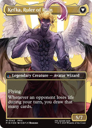 Kefka, Court Mage // Kefka, Ruler of Ruin (Borderless) (Surge Foil) [FINAL FANTASY] Magic: The Gathering