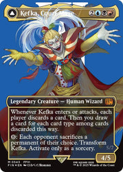 Kefka, Court Mage // Kefka, Ruler of Ruin (Borderless) (Surge Foil) [FINAL FANTASY] Magic: The Gathering
