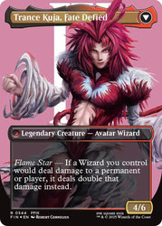 Kuja, Genome Sorcerer // Trance Kuja, Fate Defied (Borderless) (Surge Foil) [FINAL FANTASY] Magic: The Gathering