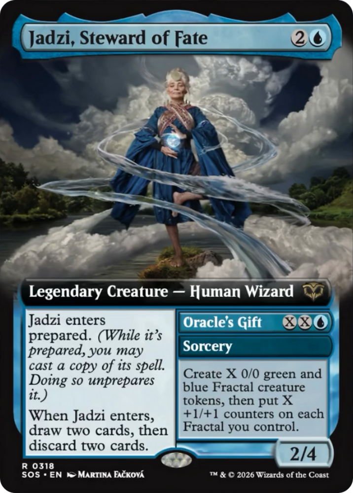 Jadzi, Steward of Fate (Extended Art) [Secrets of Strixhaven] Magic: The Gathering