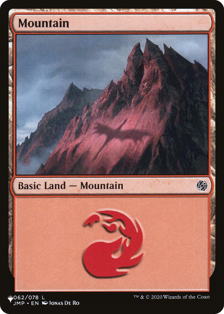 Mountain (062) (JMP) [The List] Magic: The Gathering