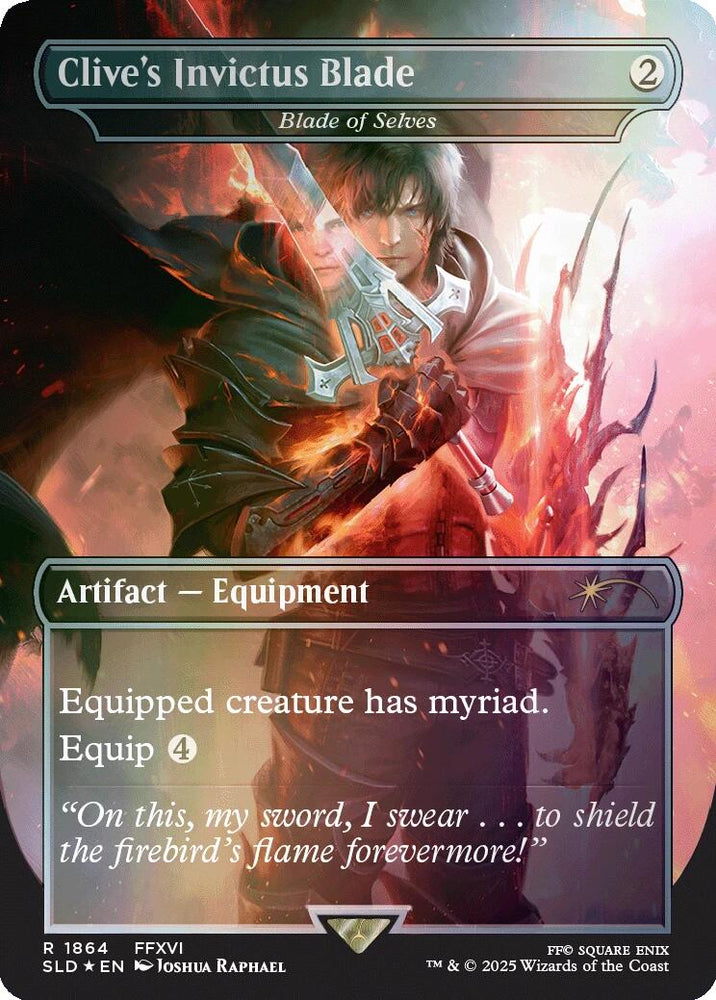Clive's Invictus Blade - Blade of Selves (Rainbow Foil) [Secret Lair Drop Series] Magic: The Gathering