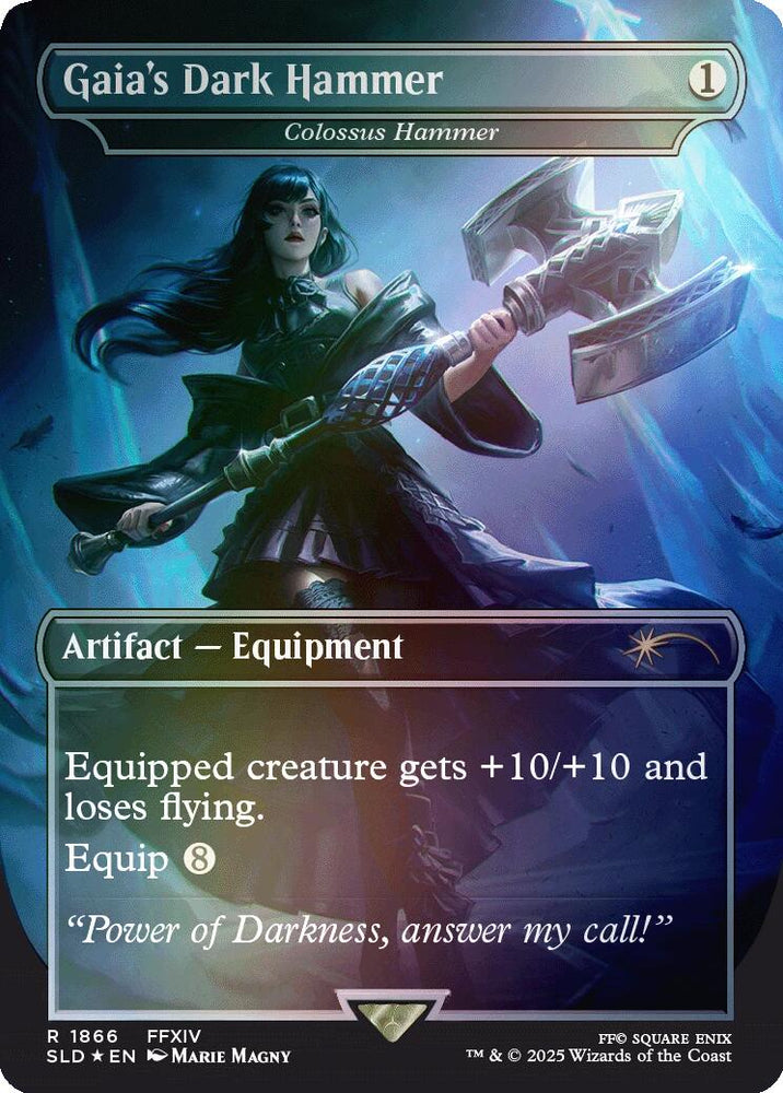 Gaia's Dark Hammer - Colossus Hammer (Rainbow Foil) [Secret Lair Drop Series] Magic: The Gathering
