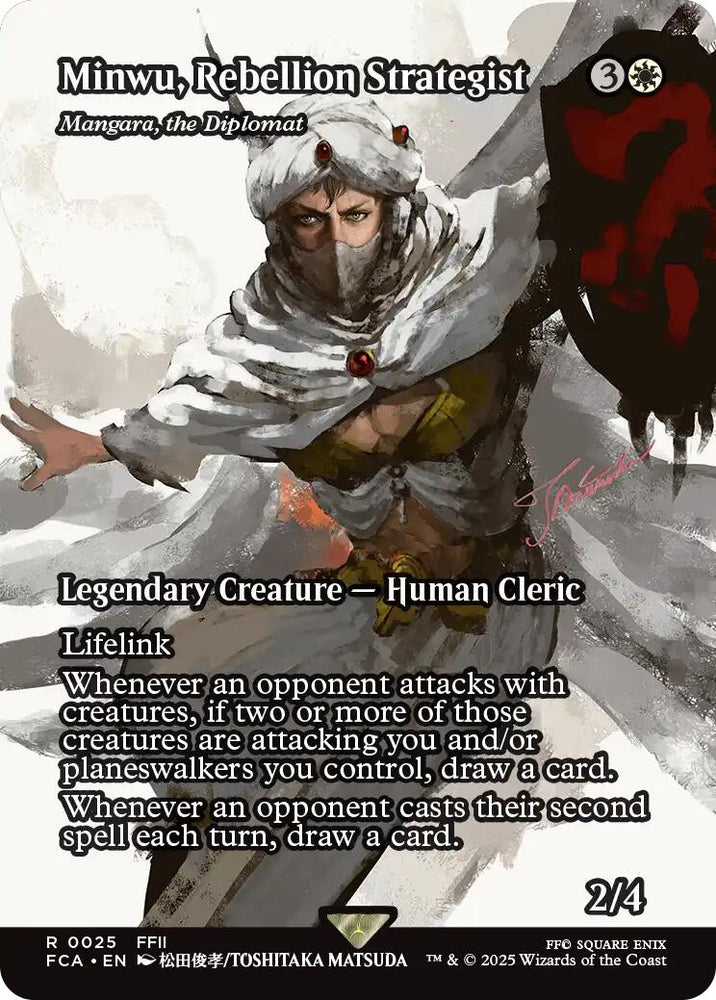 Minwu, Rebellion Strategist - Mangara, the Diplomat (Showcase) [FINAL FANTASY : Through the Ages] Magic: The Gathering