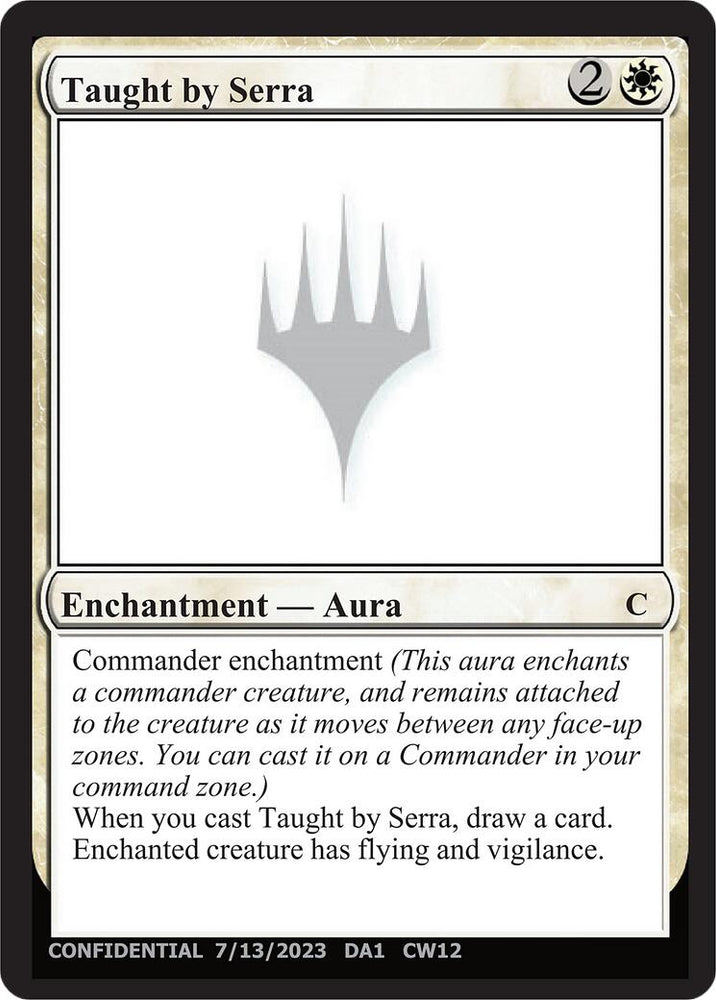 Taught by Serra [Unknown Event] Magic: The Gathering