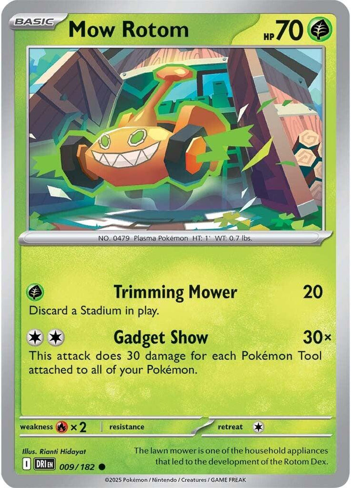 Mow Rotom (009/182) [Scarlet & Violet: Destined Rivals] Pokémon