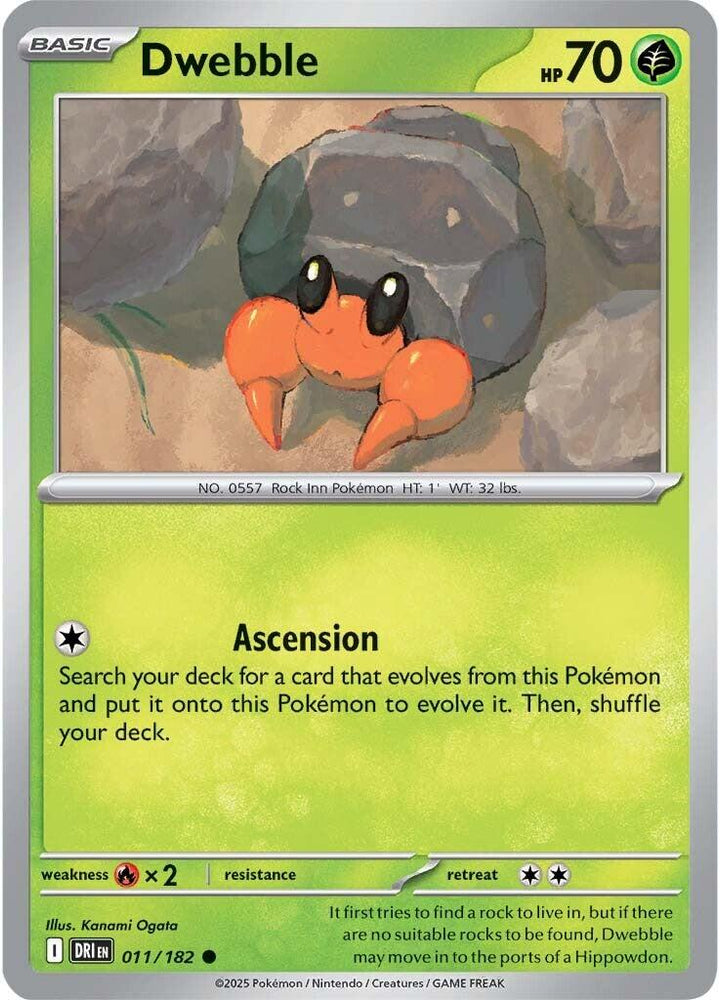 Dwebble (011/182) [Scarlet & Violet: Destined Rivals] Pokémon