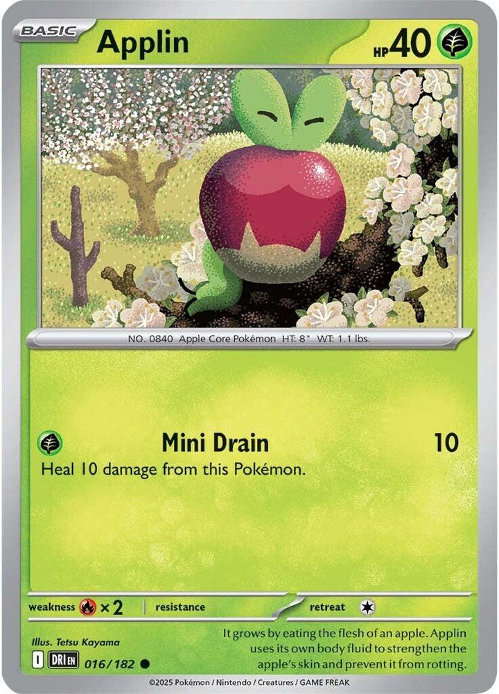 Applin (016/182) [Scarlet & Violet: Destined Rivals] Pokémon