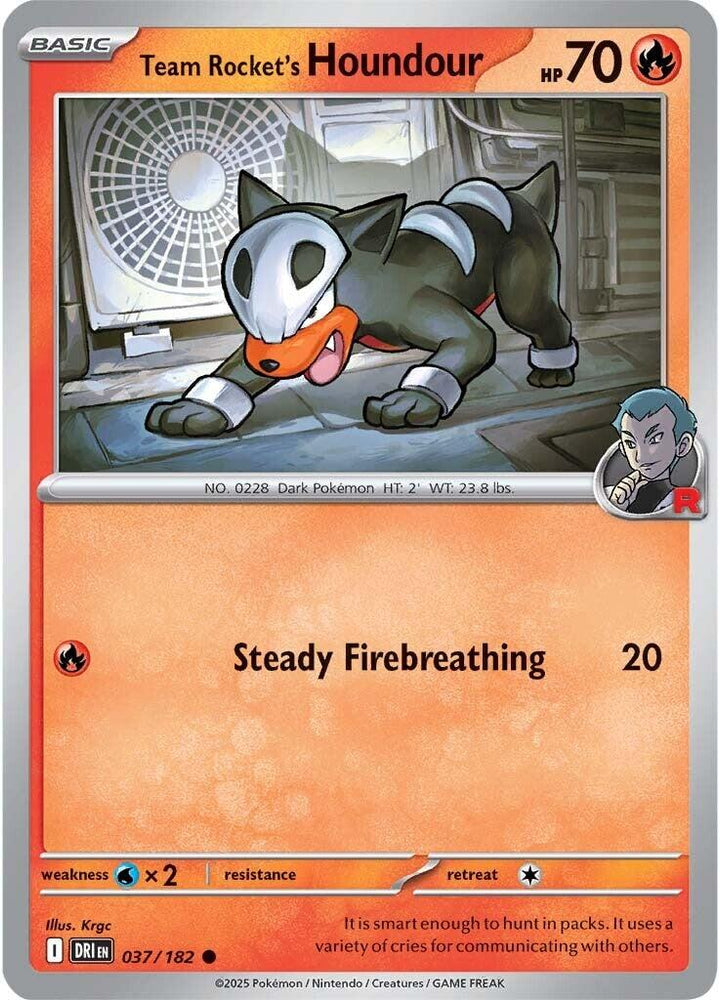 Team Rocket's Houndour (037/182) [Scarlet & Violet: Destined Rivals] Pokémon