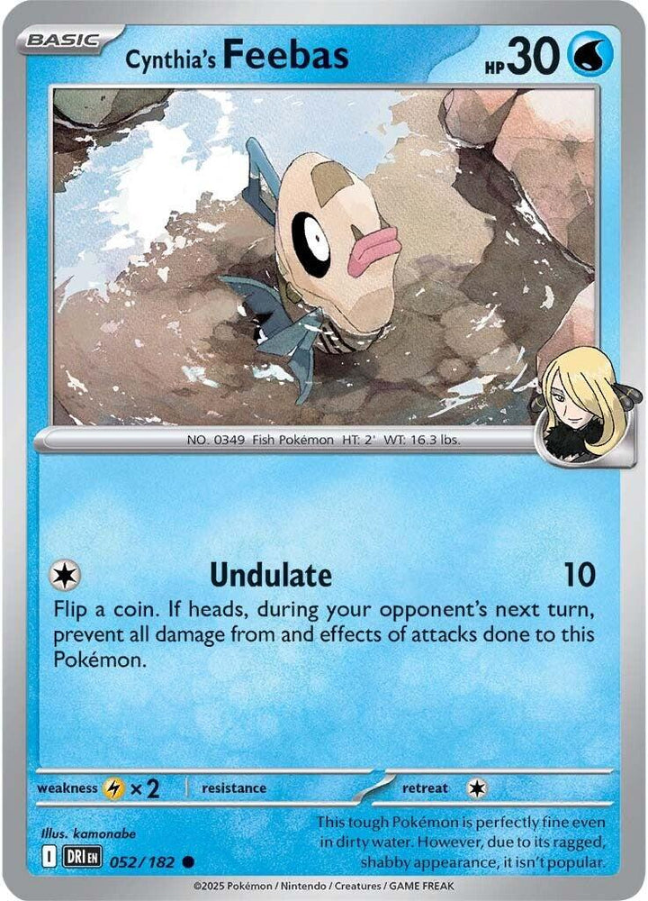 Cynthia's Feebas (052/182) [Scarlet & Violet: Destined Rivals] Pokémon