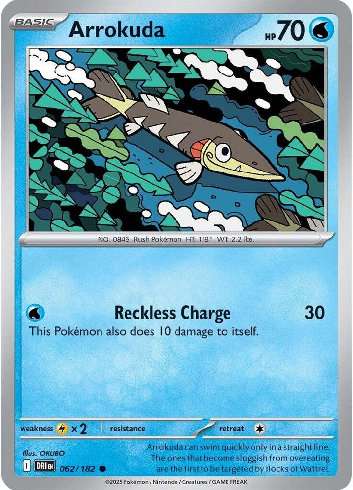 Arrokuda (062/182) [Scarlet & Violet: Destined Rivals] Pokémon