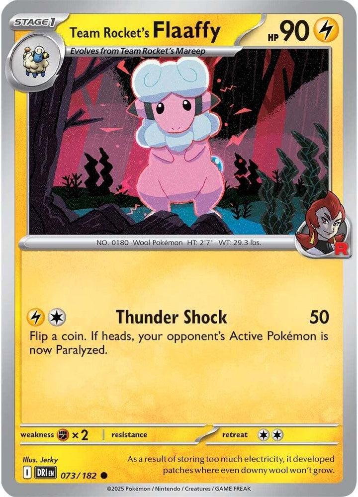 Team Rocket's Flaaffy (073/182) [Scarlet & Violet: Destined Rivals] Pokémon