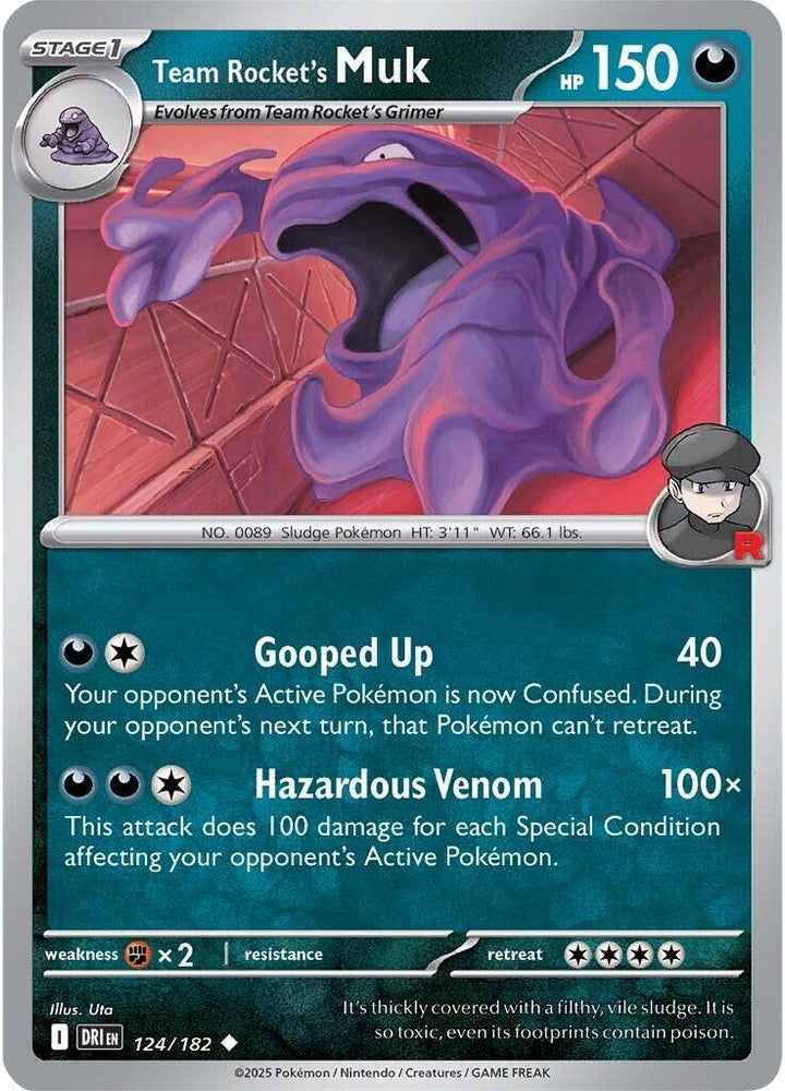 Team Rocket's Muk (124/182) [Scarlet & Violet: Destined Rivals] Pokémon