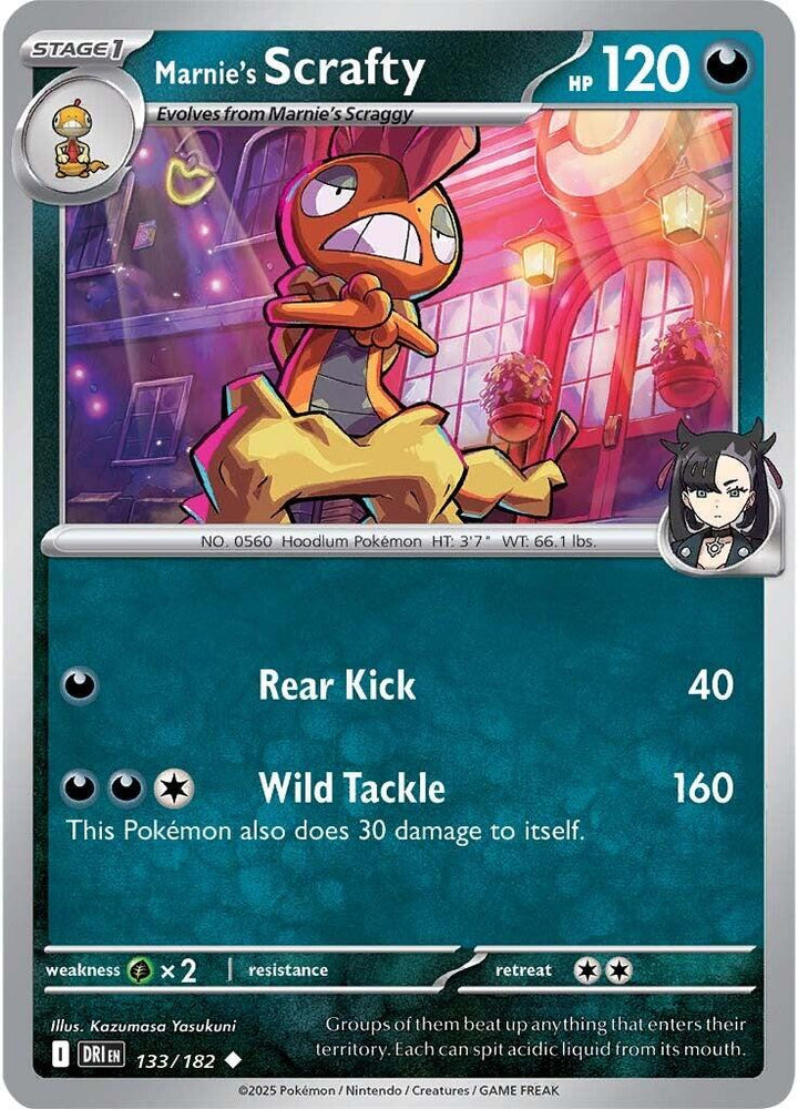 Marnie's Scrafty (133/182) [Scarlet & Violet: Destined Rivals] Pokémon