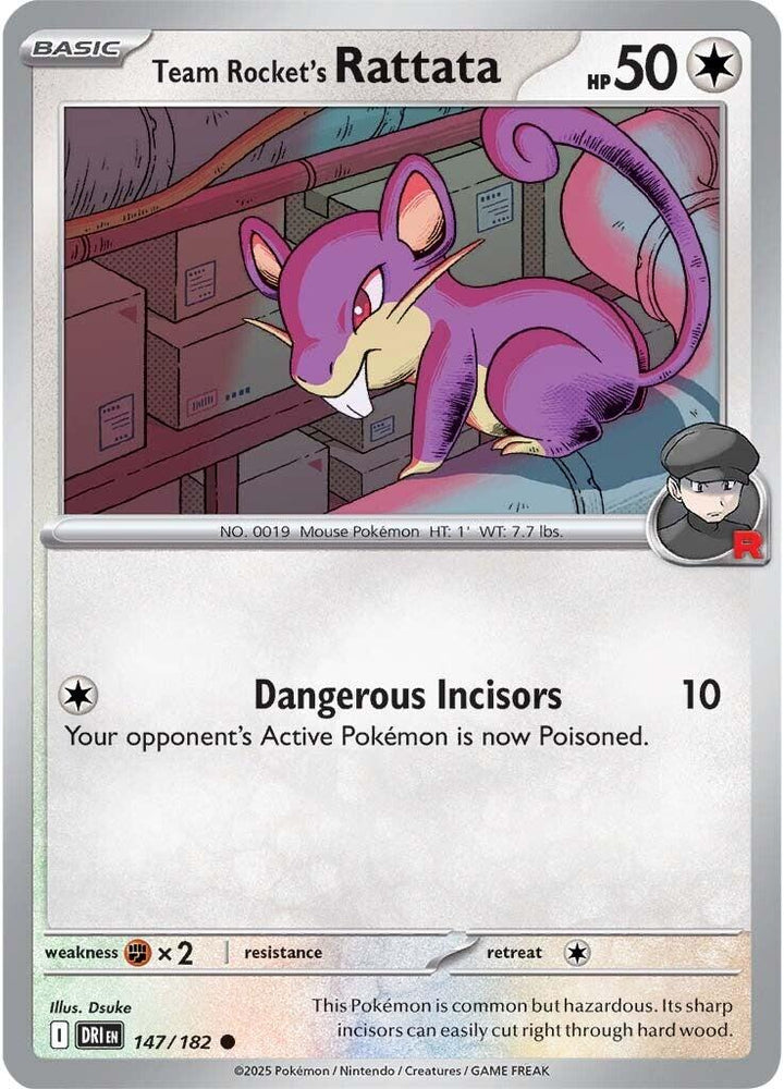 Team Rocket's Rattata (147/182) [Scarlet & Violet: Destined Rivals] Pokémon
