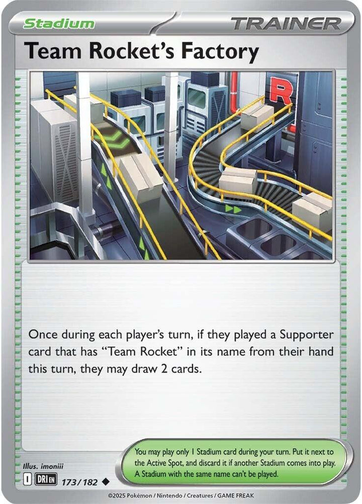 Team Rocket's Factory (173/182) [Scarlet & Violet: Destined Rivals] Pokémon
