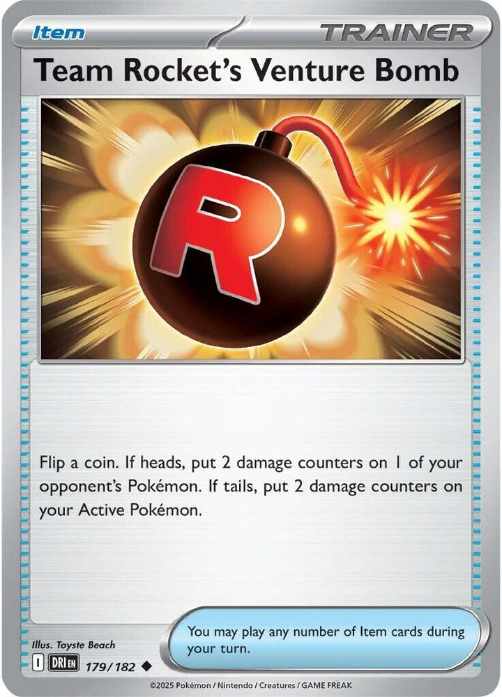 Team Rocket's Venture Bomb (179/182) [Scarlet & Violet: Destined Rivals] Pokémon