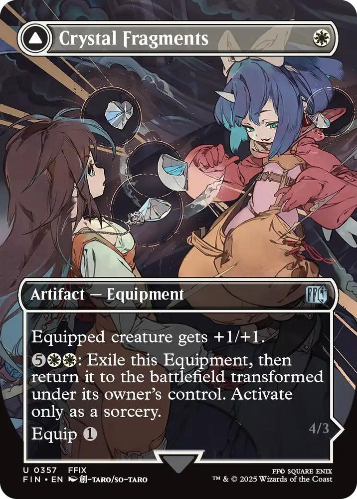 Crystal Fragments // Summon: Alexander (Borderless) [FINAL FANTASY] Magic: The Gathering