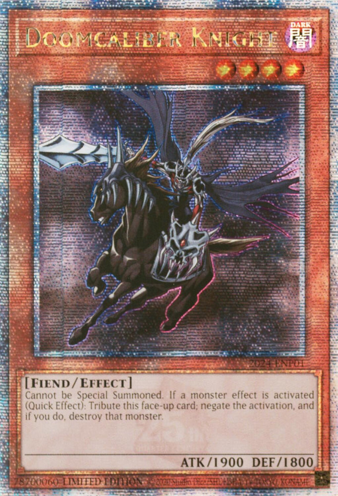 Doomcaliber Knight [2024-ENP01] Quarter Century Secret Rare Yu-Gi-Oh!