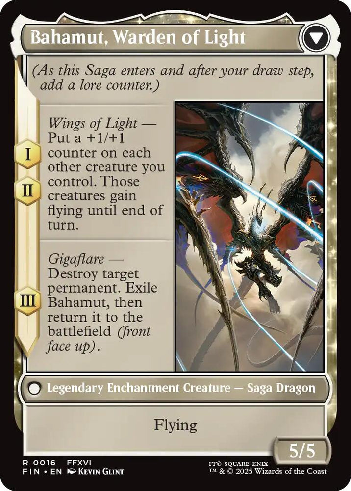 Dion, Bahamut's Dominant // Bahamut, Warden of Light [FINAL FANTASY] Magic: The Gathering