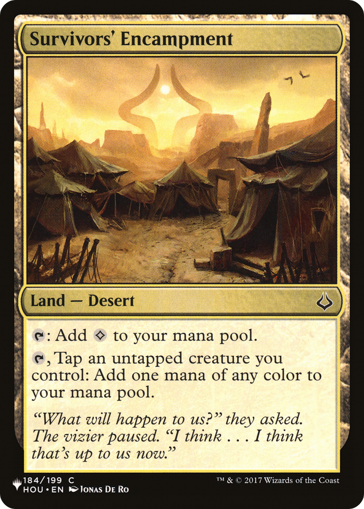 Survivors' Encampment [The List] Magic: The Gathering