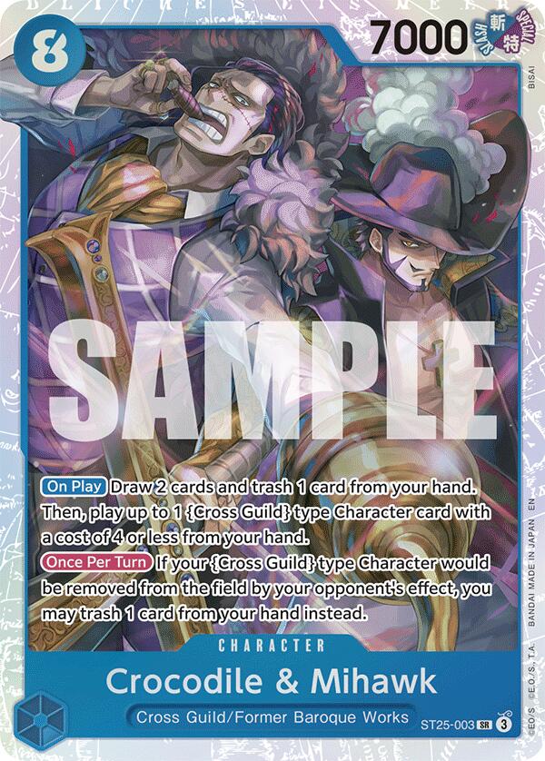 Crocodile & Mihawk [Starter Deck: Blue Buggy] Bandai