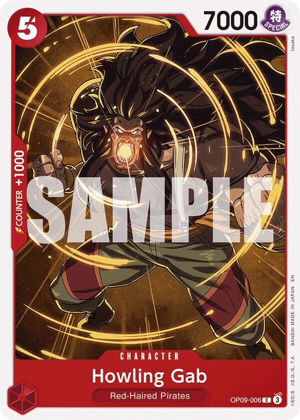 Howling Gab (Reprint) [Starter Deck: Red Shanks] Bandai