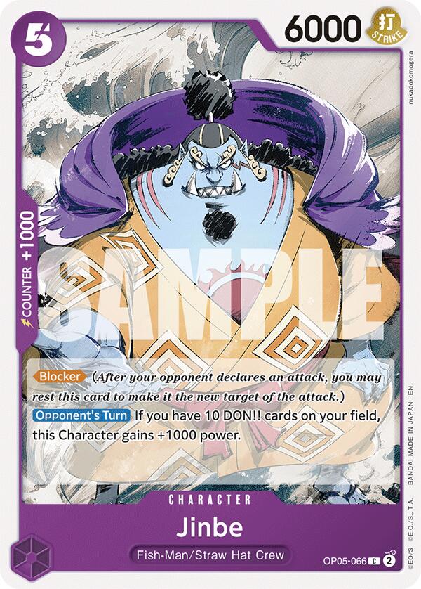 Jinbe (Reprint) [Starter Deck: Purple/Black Monkey.D.Luffy] Bandai