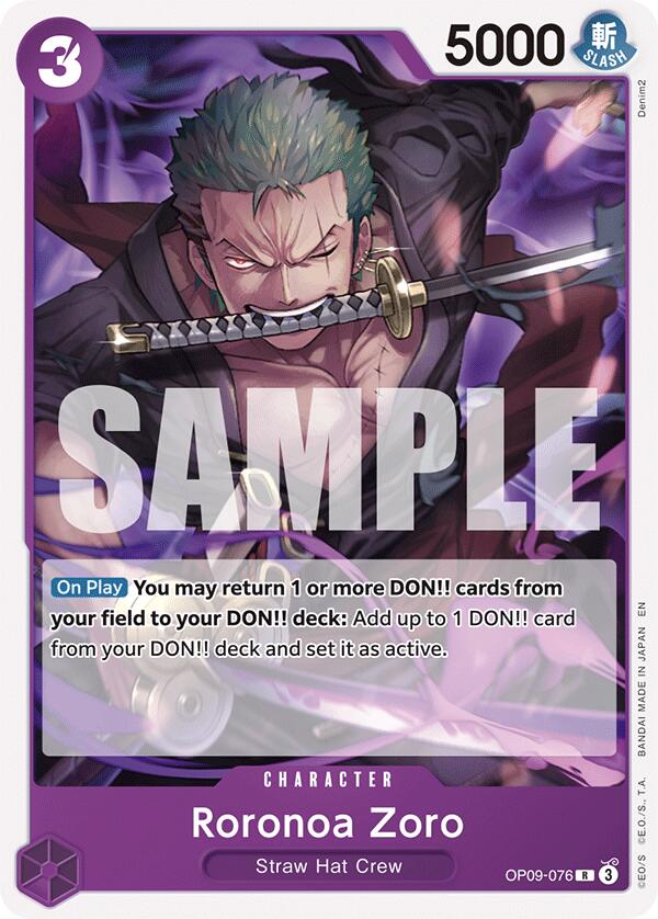 Roronoa Zoro (Reprint) [Starter Deck: Purple/Black Monkey.D.Luffy] Bandai